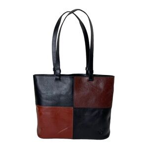 Patricia Nash British Veg Tan Color Block Tote